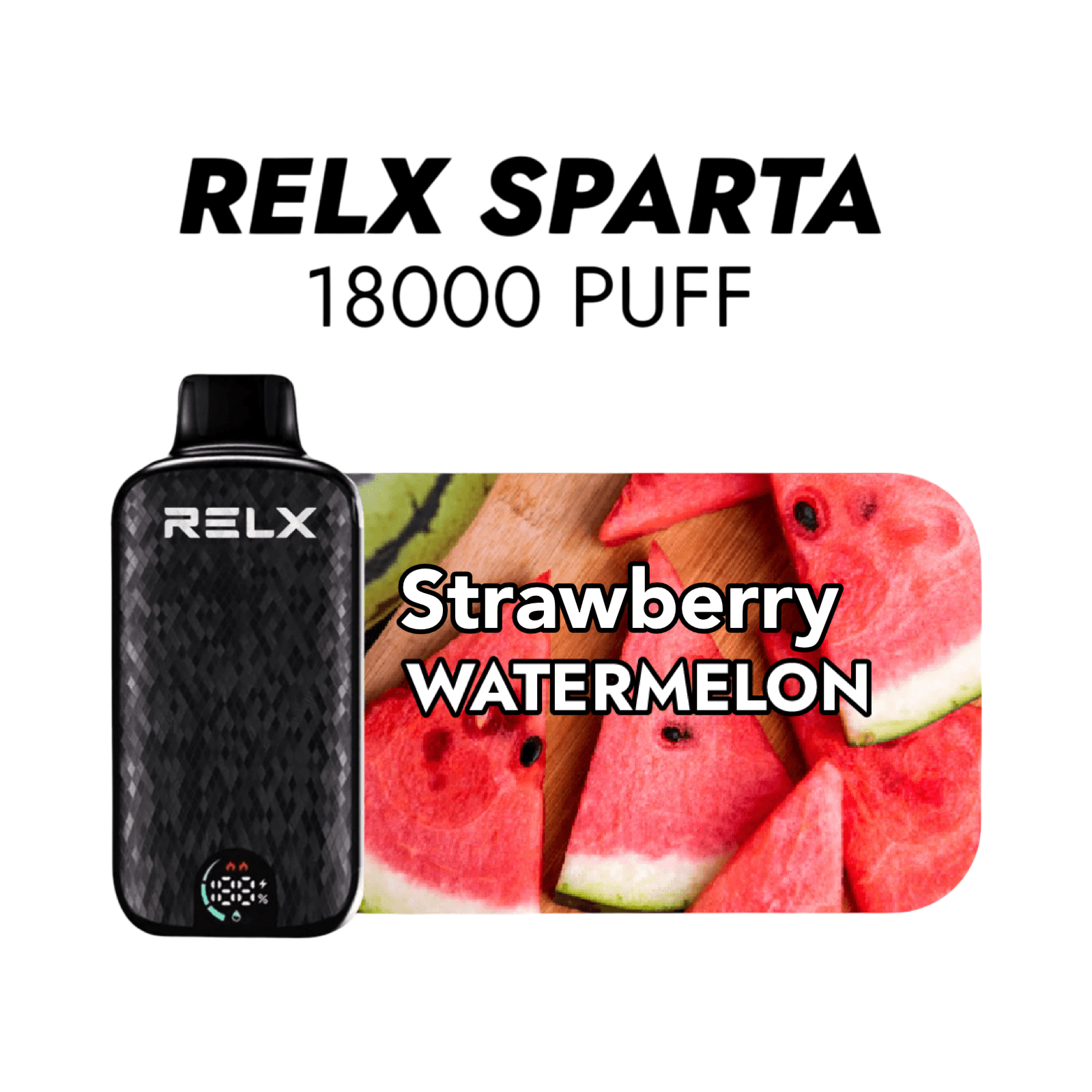RELX Sparta 18000+ Puff Disposal Vape – Strawberry Watermelon